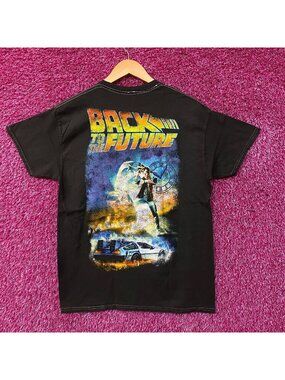 Back to the Future Graphic Iconic Poster Art T-Shirt Medium